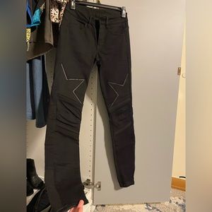 G-Star RAW Black mid-rise skinny jeans.
